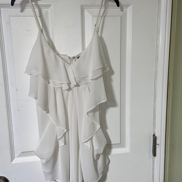 Naked Zebra Tops - Naked Zebra sexy white tank top size Small NWT